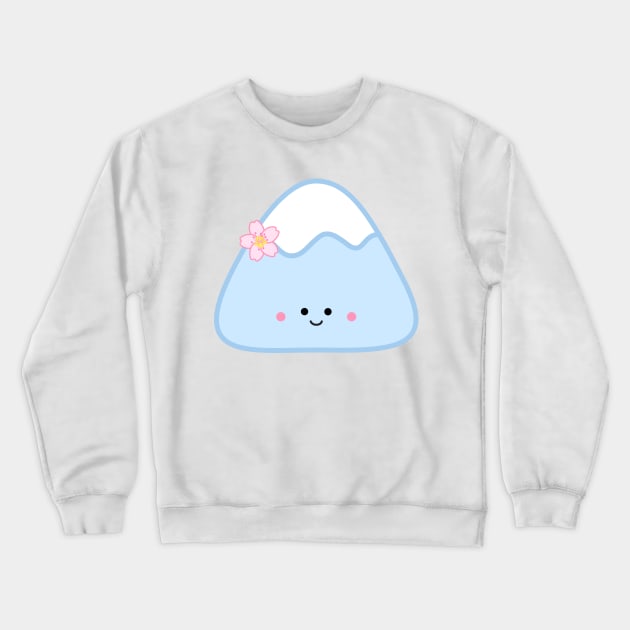 Mountain (sakura cherry blossom) | by queenie's cards Crewneck Sweatshirt by queenie's cards